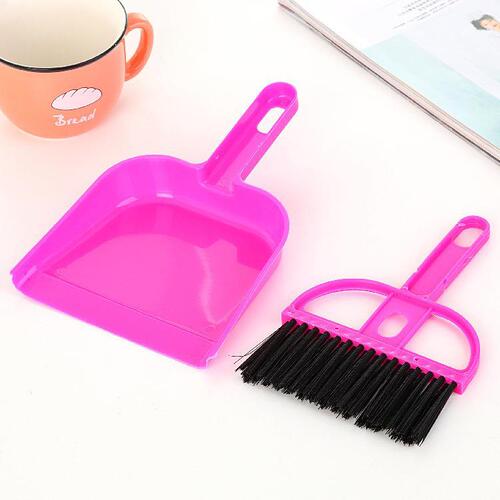 Mini desktop cleaning brush, desktop computer keyboard brush, small broom, dustpan and shovel set manufacturer hot sale