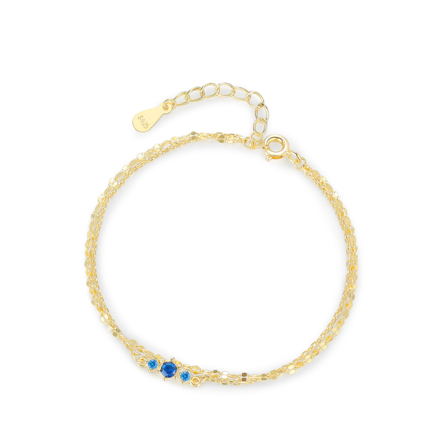 Sophisticated brand bracelet with zircon