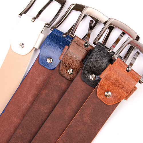 Ancient-style men's pin buckle belt, cross-border leisure men's pants belt, direct factory sales