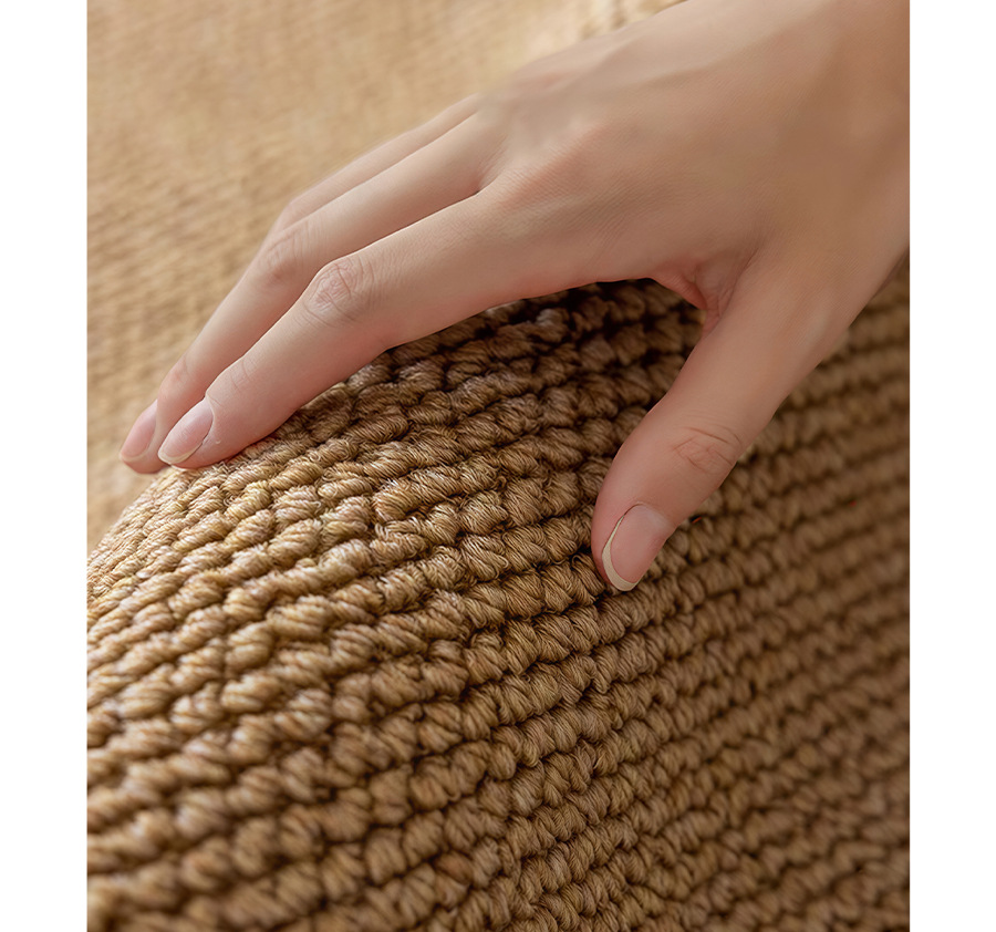 Imitation Sisal Bedroom Bedside Carpet Cushion Master Bedroom Bedside Blanket Long Strip Stain-Resistant Anti-Slip Easy to Care for Bedside Mat