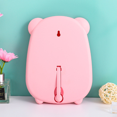 Desktop makeup mirror multifunctional dormitory mirror cartoon hanging small mirror new bear mirror wholesale