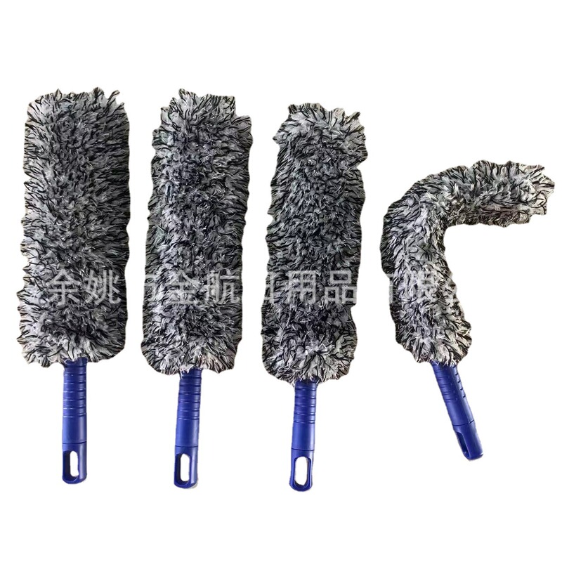 Car wash brush cross-border arbitrary bending microfiber tire brush car details brush cleaning duster steel wheel hub brush