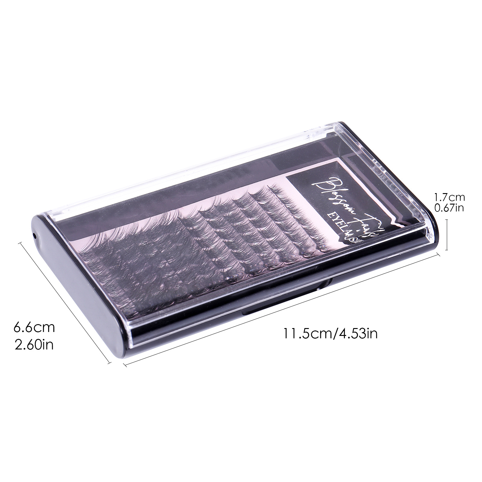 Transfronterizo europeo y americano popular de gran capacidad de un solo racimo de cabello natural de segmento grueso pestañas postizas de auto-injerto de pestañas al por mayor