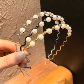 超仙珍珠发箍仙女森系韩国简约发卡2021新款网红百搭外出甜美头箍