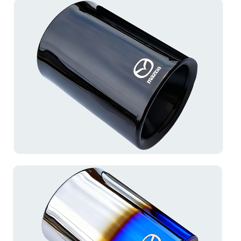 Suitable for 20-22 Model Mazda 3 Next Generation Axela Tailpipe Modification Exhaust Pipe Carbon Fiber Tailpipe
