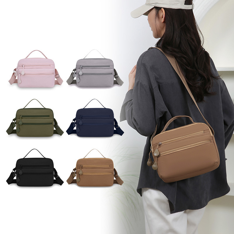 Women's Bag New Style Nylon Cloth Bag Multi-Functional Shoulder Crossbody Bag Canvas Handbag Wholesale Mobile Phone Coin Purse Mom Bag