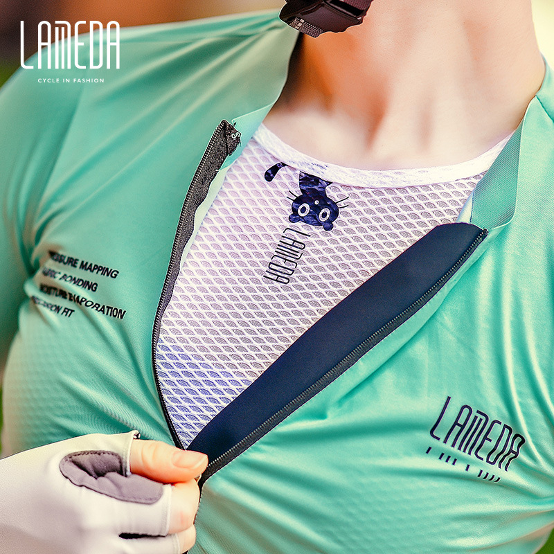 兰帕达骑行服无袖背心女夏季透气排汗衫公路骑行短上衣批发