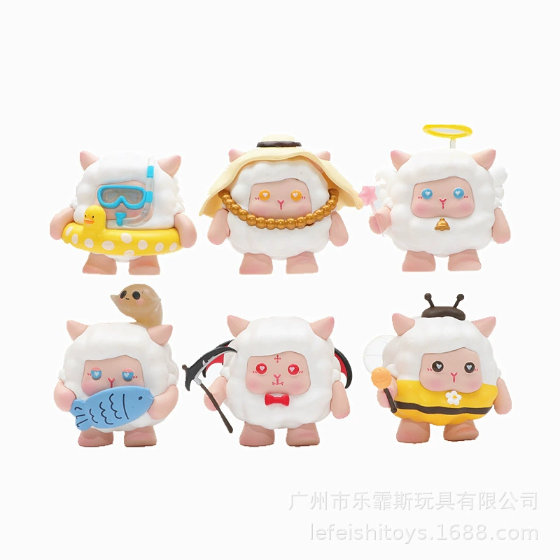 Cute emotional stable Kapibala's working week blind box trendy toys ornaments to give gifts to friends and classmates