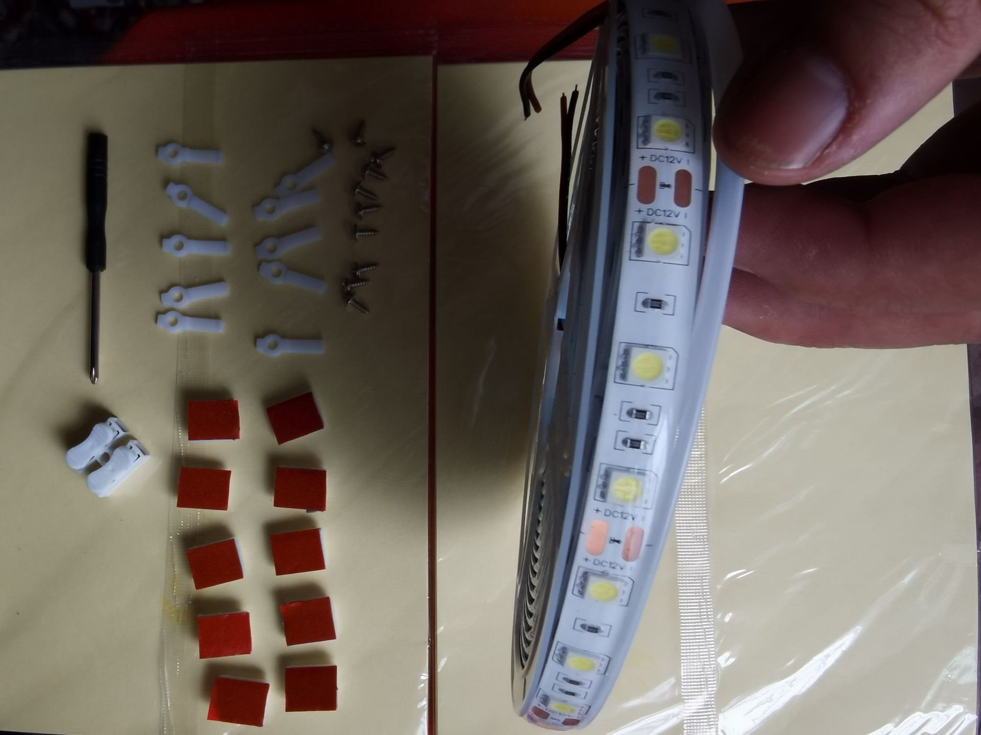RV sunshade light camper 5050 white warm white waterproof 12V light strip commissary self-adhesive light strip