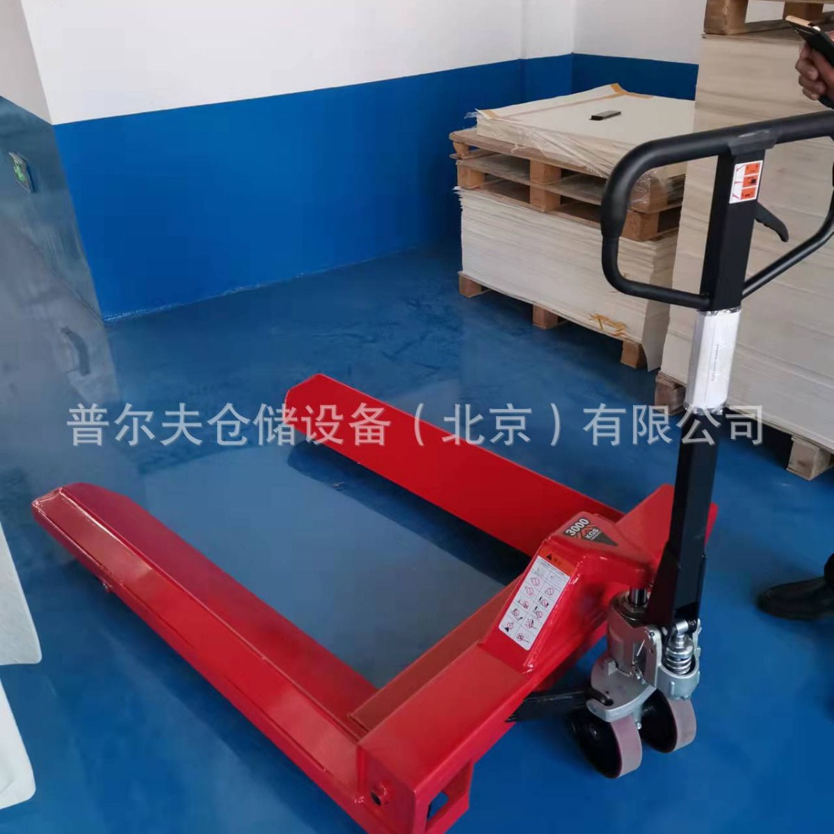 Manual paper roll truck stacker forklift