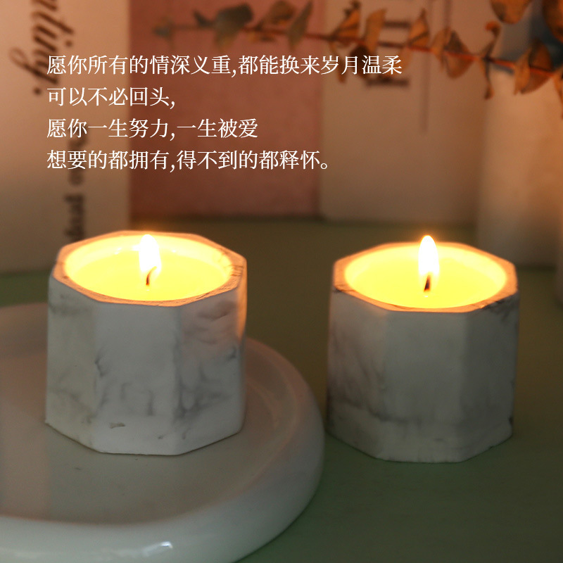 Insクロスボーダー家庭用アロマキャンドルプレゼントdiy大豆ワックス石膏カップクリスマス結婚式お土産プレゼント|undefined