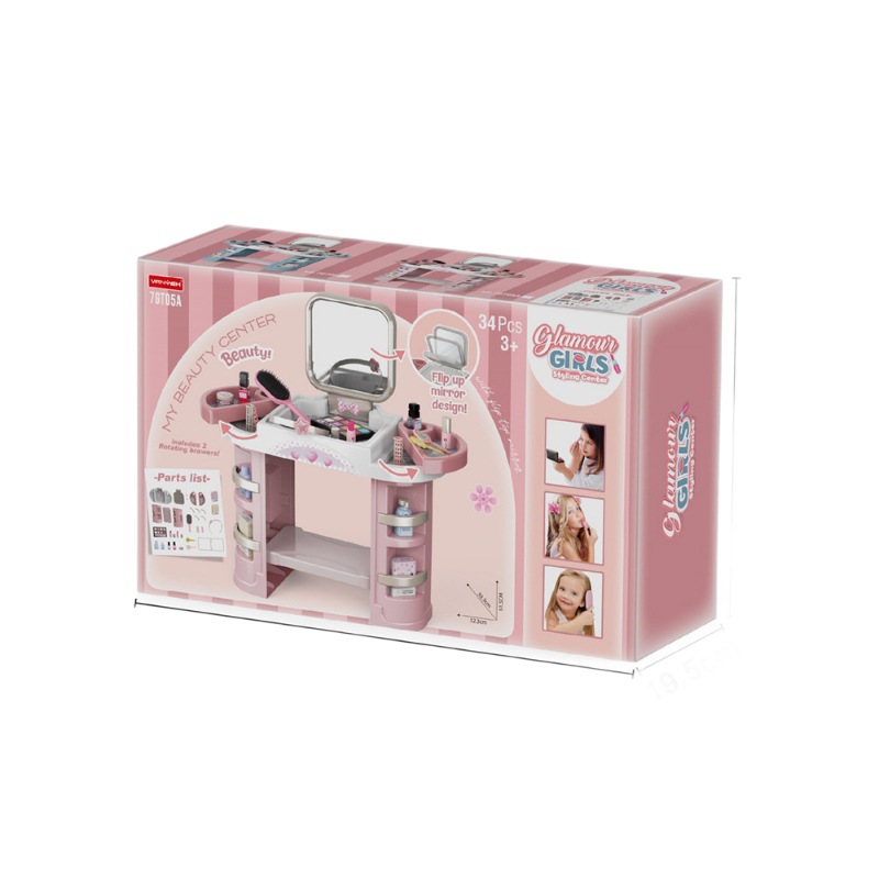 Comercio exterior para niños simulación niña joyería tocador juego de la casa juguetes peluquería pelo liso secador de pelo pelo peluquería tocador de pelo