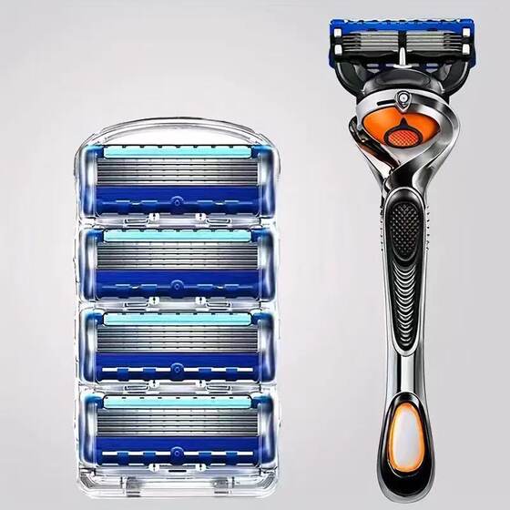 Men's Zhishun Universal Manual Razor New German Imported Five-Layer Manual Razor 5 Blades Anti-Scratch