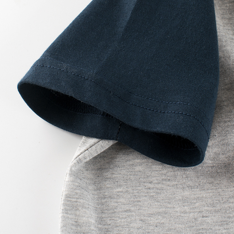 27 niños ropa para niños novedad de verano 2025 k-estilo niños Camiseta de manga corta ropa de bebé camisa de fondo dropshipping