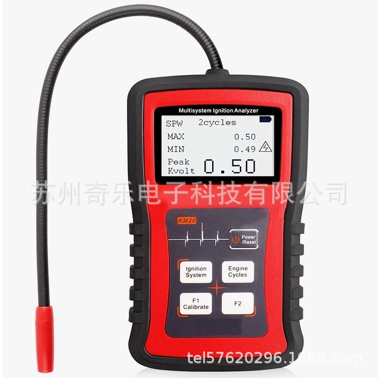 KM20 Автомобильный мультисистемный анализатор зажигания высокого напряжения катушки обнаружения свечи зажигания двигателя высокого напряжения тестер