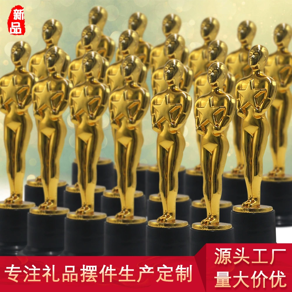 Трансграничная пятиконечная звезда маленький золотой трофей для детских игр