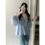 法式新款镂空蕾丝小衫