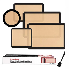 马卡龙硅胶烤垫 耐高温玻璃纤维硅胶烤箱垫 不粘烤盘垫糖艺不沾垫