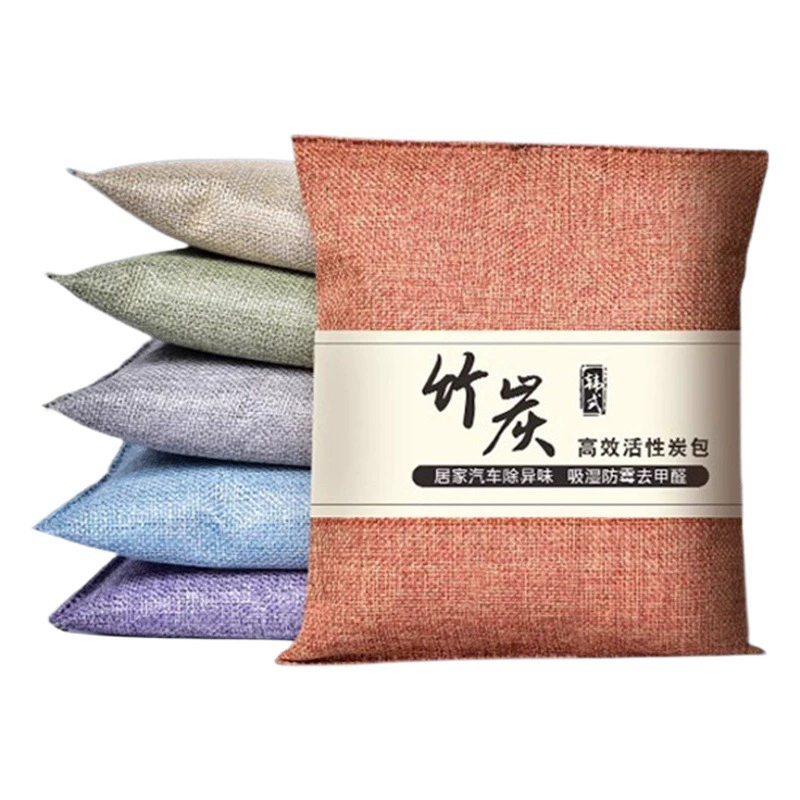 Новый автомобиль в дополнение к формальдегиду в дополнение к запаху в автомобиле Специальный автомобильный мешок с активированным углем для бамбукового угля для очистки автомобильного мешка углерода в дополнение к запаху