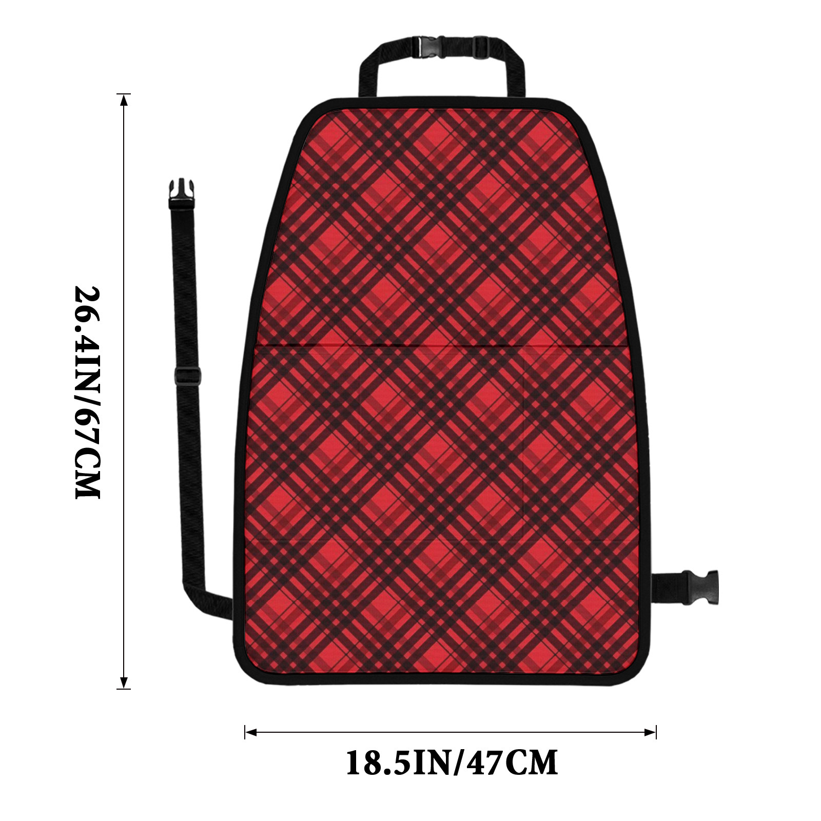 Cross-Border Special Supply of Car Seat Anti-Kick Storage Pads 2 Packs Personalized Graphics and Text Customized Car Seat Back Anti-Kick Pads