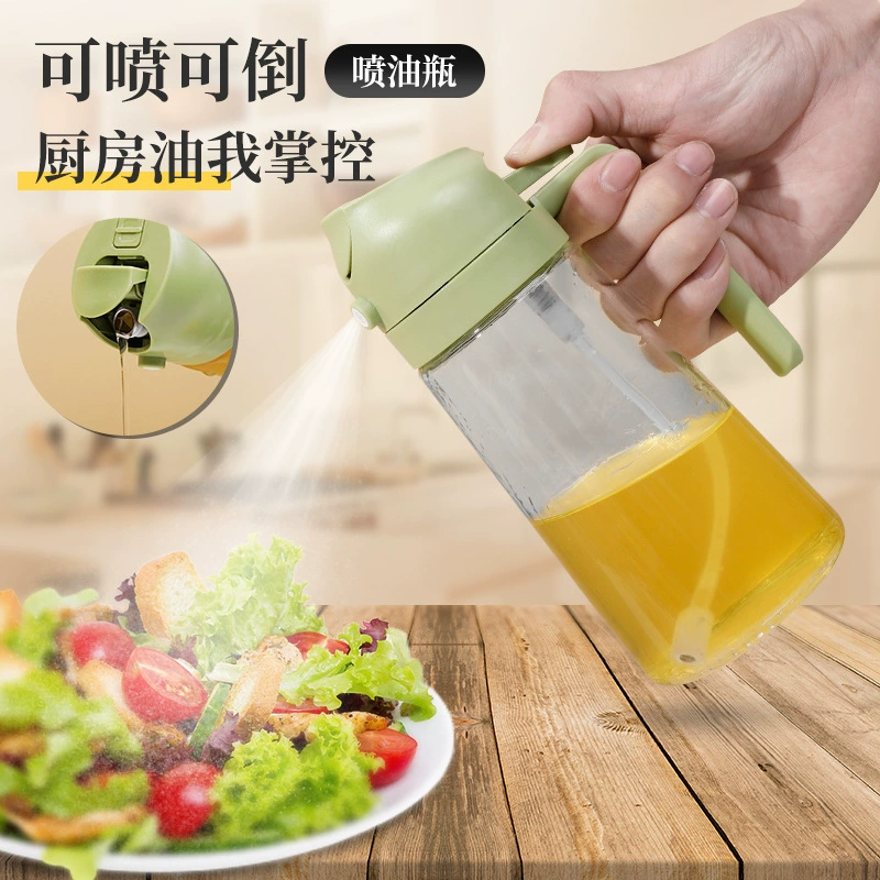 Стеклянная бутылка для распыления масла и распыления топлива двойного назначения 470 мл стеклянная бутылка для масла 2-в-1