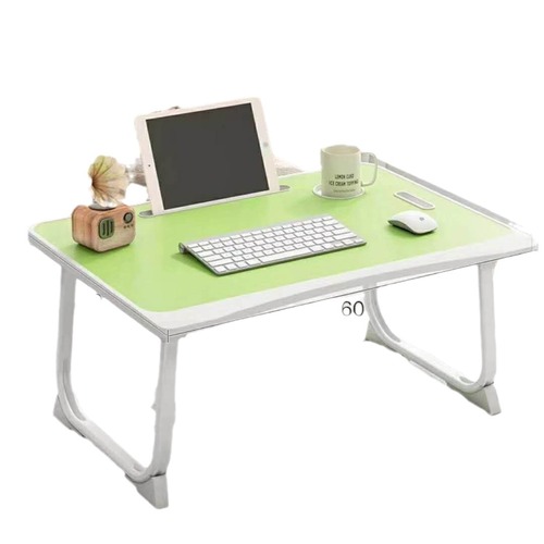 Small foldable and stackable desk board for student dormitory, lazy person's desk with wide duckbill bed design