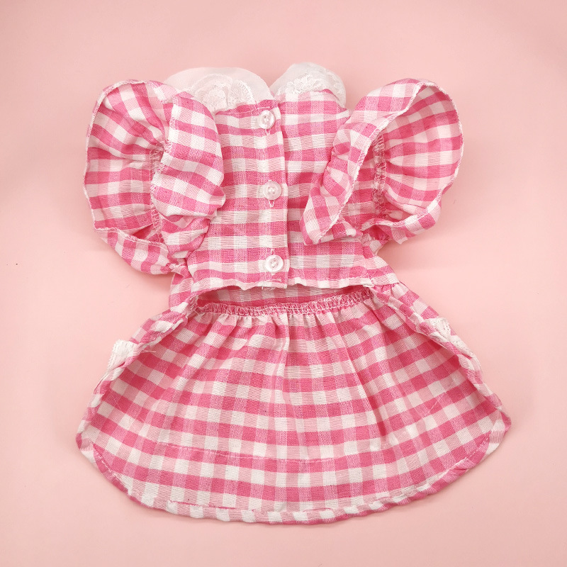 Cute Polyester Plaid Bow Knot Pet Clothing display picture 10