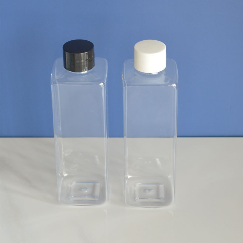 Transparent plastic screw cap