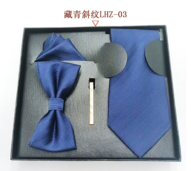 Directo de fábrica desgaste formal hombres corbata cuadrada bufanda caja regalo moda boda cena novio pajarita traje