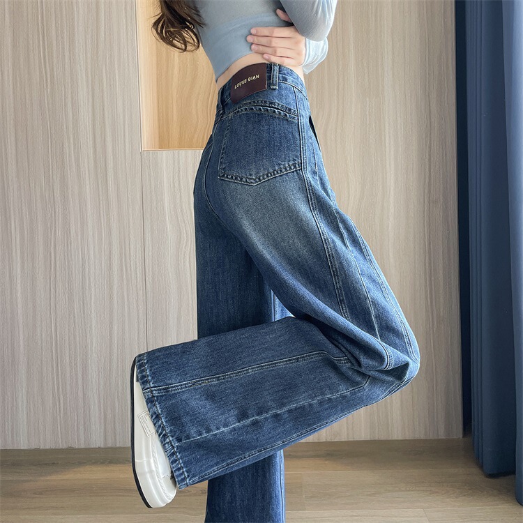 Pear-Shaped Body Type Wide-Leg Jeans for Women, Winter 2025 New Style, Super Stylish High-Waisted Loose Straight Pants Pear-Shaped Body Type Wide-Leg Jeans for Women, Winter 2025 New Style, Super Stylish High-Waisted Loose Straight Pants