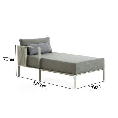 Sofá de acero inoxidable al aire libre Combinación Villa Jardín Mesa y silla de ocio Ventas Balcón Muebles al aire libre