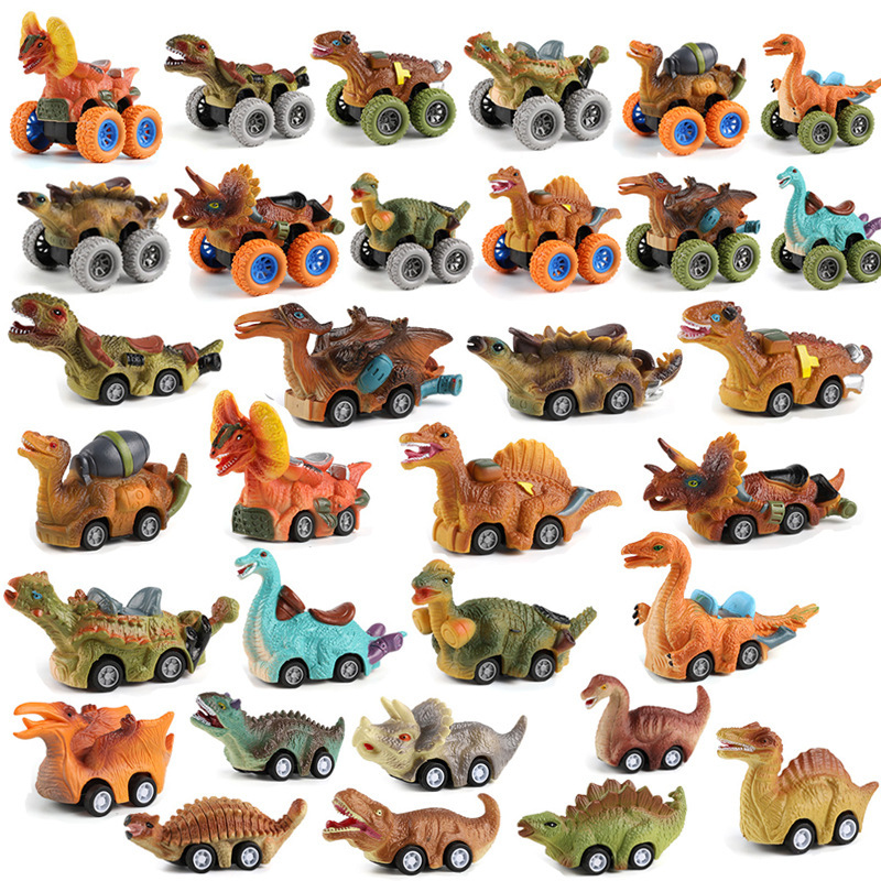 Foreign Trade Wholesale High-Quality Cross-Border Realistic Dinosaur Pull-Back Car Inertia Car Model Dinosaur Toy Car Foreign Trade Wholesale High-Quality Cross-Border Realistic Dinosaur Pull-Back Car Inertia Car Model Dinosaur Toy Car