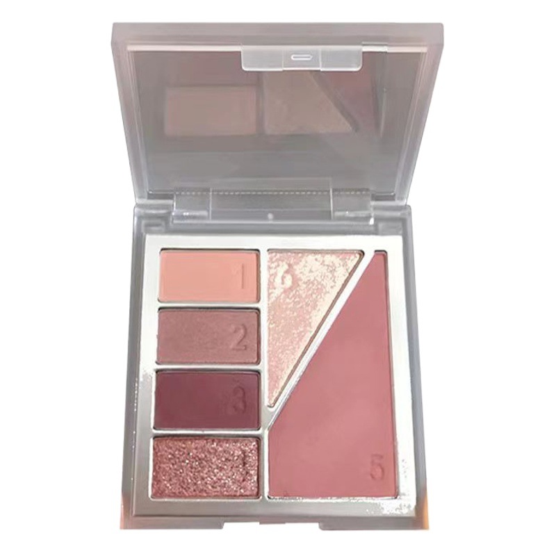 Dikalu Versatile Six-Color Eye Shadow Palette High-Gloss Blush Sequin Makeup Ins Affordable Student Girl Toy All-In-One Palette