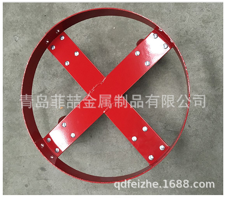 厂家促销重型平移油桶搬运车四轮移动底座滑行不锈钢桶 推车