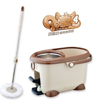 Super happy Billiton 2021 drive Hand wash Hand pressure Pedal Gear shift rotate Mop suit household Mop