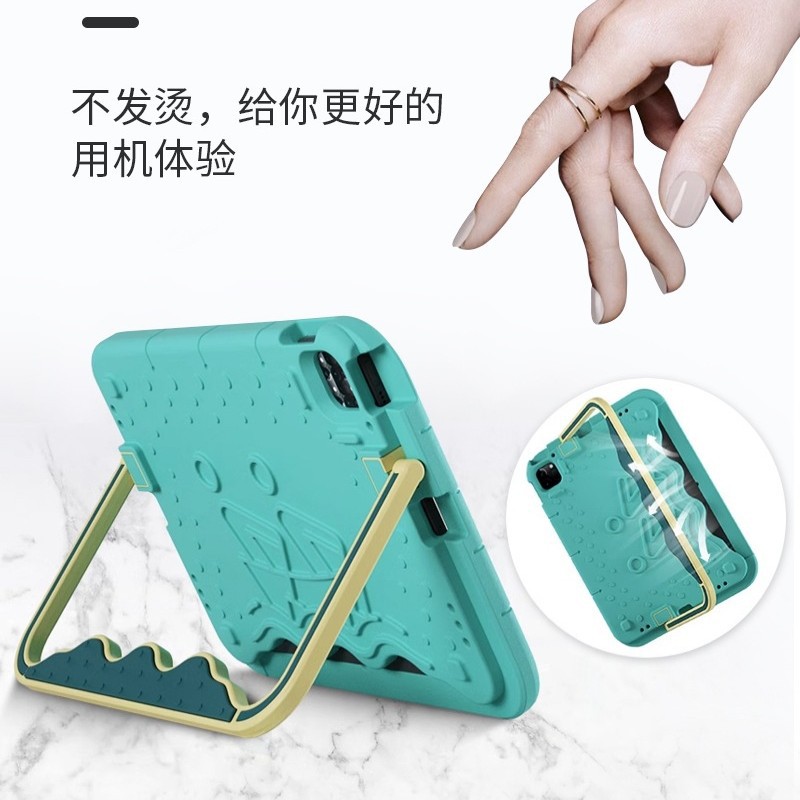 Custom iPad mini caricatura silicona cubierta de placa plana Apple iPad10 cubierta de protección a prueba de caídas cubierta plana