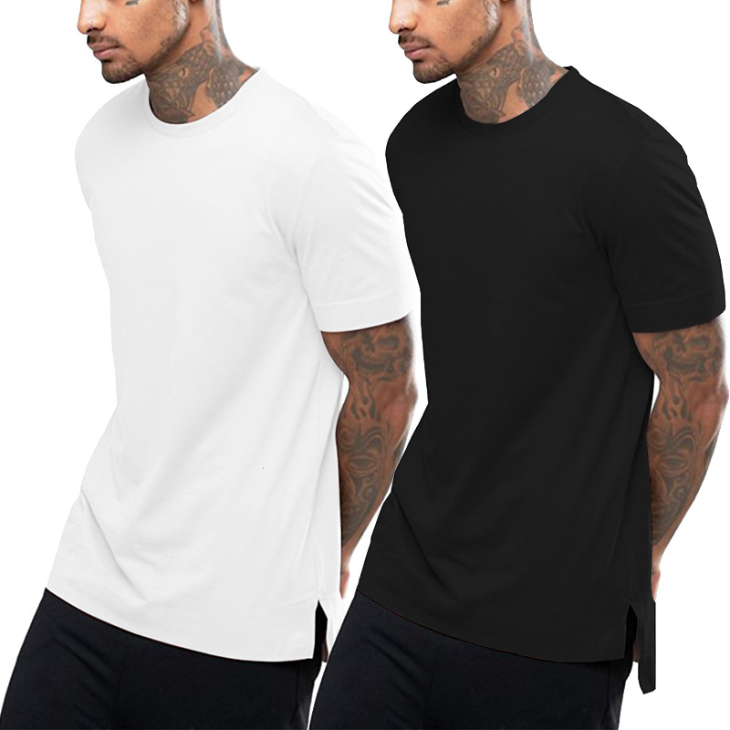 Solid color base short sleeve T-shirt hip-hop style with a round…