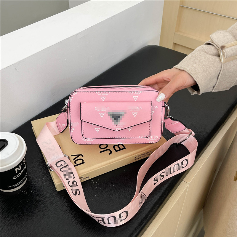 Bolso de cámara transfronterizo nuevo bolso cuadrado pequeño con estampado de letras de moda europea y americana de gran capacidad bolso diagonal de moda de nicho Bags