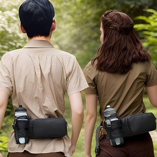 2025 Amazon Trendy New Sports Waterproof Waist Bag Large Capacity Portable Morning Exercise Waist Bag Simple Running
