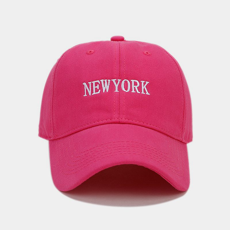 Estilo coreano nuevo NEWYORK bordado suave superior cara de aspecto pequeño casquillo de pico de los hombres y las mujeres de otoño al aire libre sol-prueba gorra de béisbol de moda