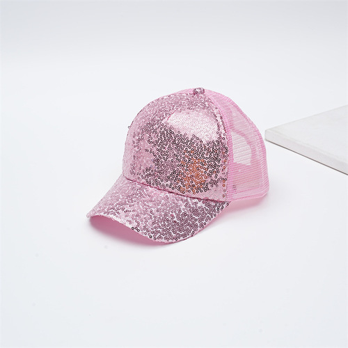 New Korean Sparkling Cap Spring Summer Sunshade Net Hat Fashion Sun Hat Parent-Child Duckbill Hat
