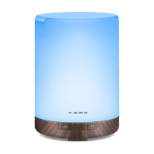 亚马逊香薰机大容量家用卧室七彩LED氛围香薰灯静音加湿器带定时