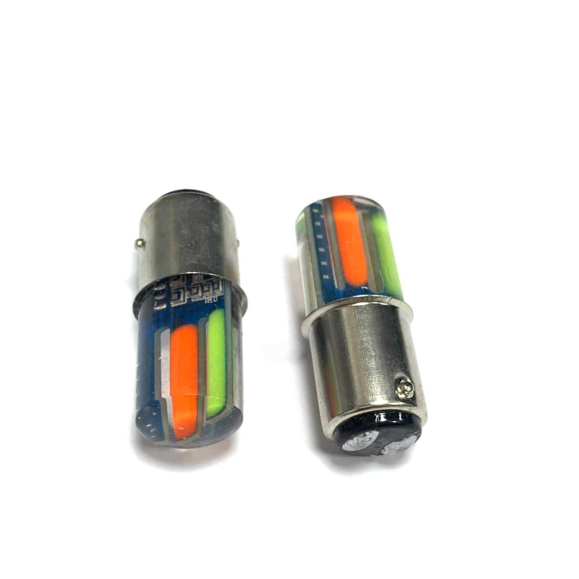 1157 Cob Colorful Breathing Flash Brake Light Universal Bulb for Motorcycles and Cars