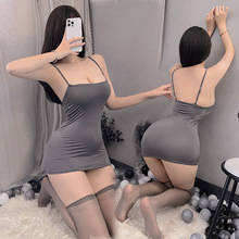 情趣内衣蕾丝诱惑包臀裙挑逗床上纯欲性感睡衣女激情免脱制服套装