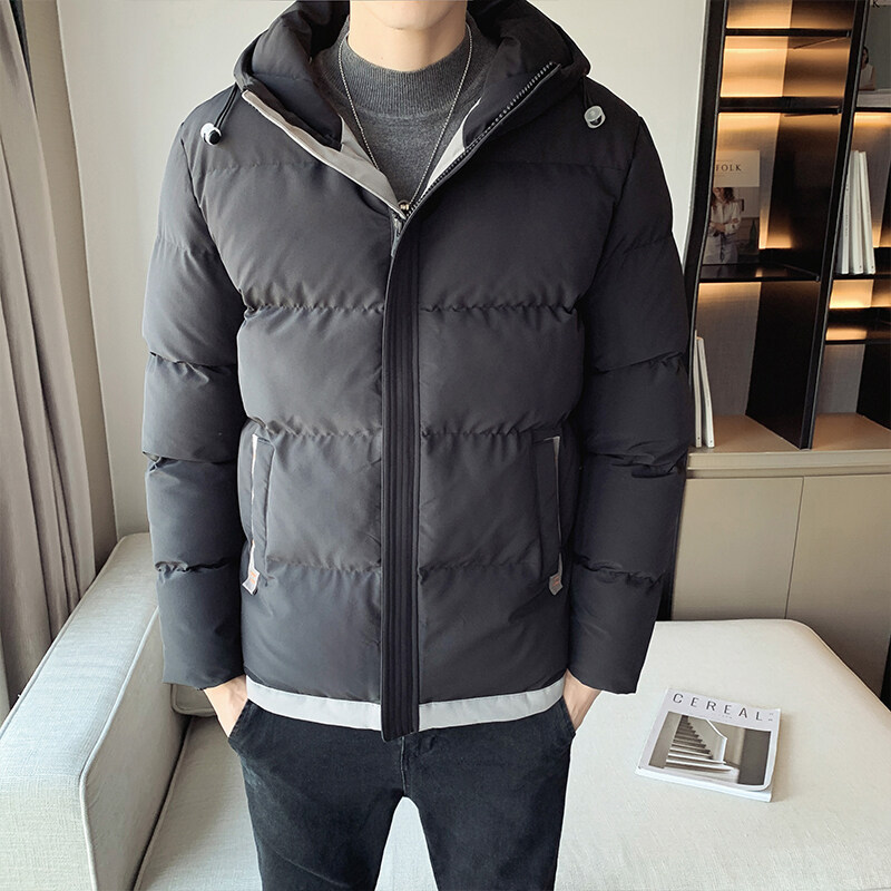 Демисезонная модная куртка, трендовый пуховик с пухом, 2020, городской стиль, увеличенная толщина