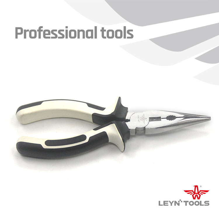 利鹰源头厂家直销工业级6寸/8寸尖嘴钳黑白新工字柄尖嘴钳