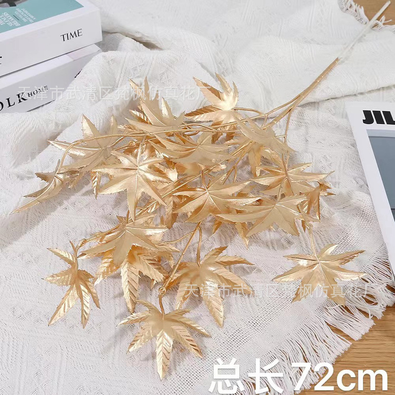金系新年夜花シミュレーション花福桶置物赤果泡発財果尤加利金葉装飾|undefined