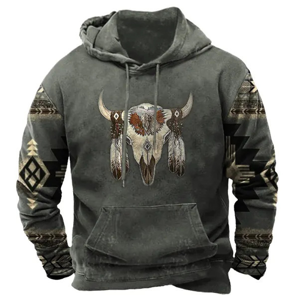 2025 otoño e invierno transfronterizo wish nuevo suéter estilo étnico animal estampado 3D casual cómodo suéter con capucha