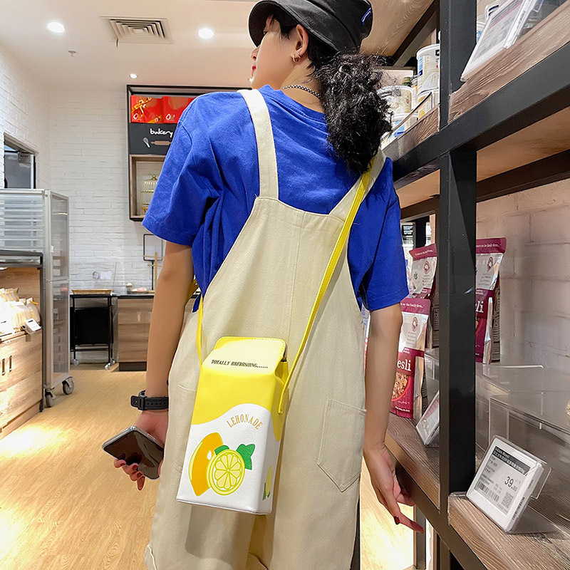 Small Pu Leather Fruit Square Buckle Crossbody Bag display picture 41