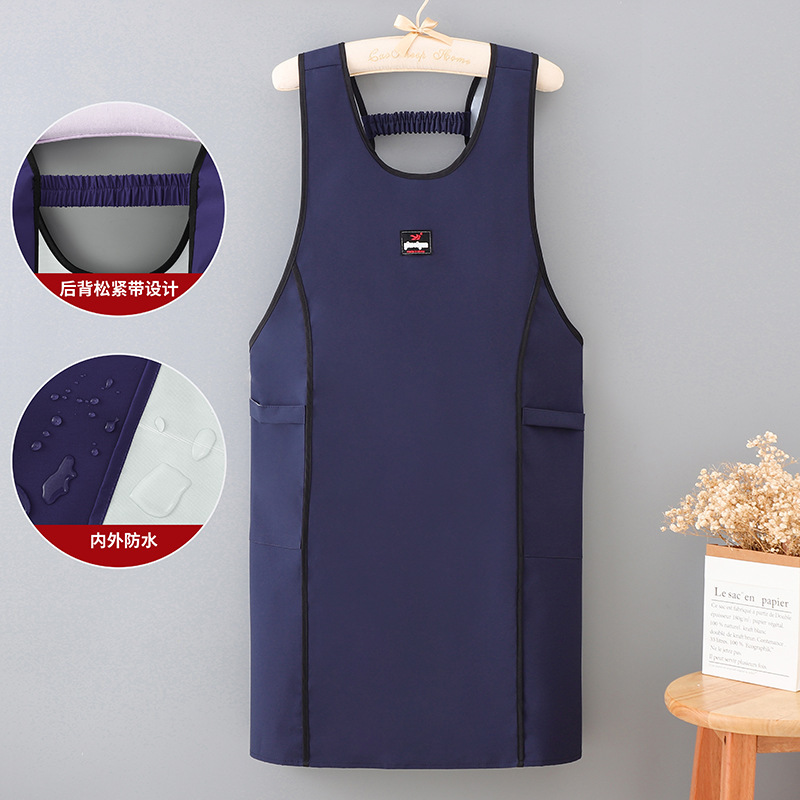 Interior y exterior delantal impermeable impermeable a prueba de aceite chaleco delantal cocina de restauración ropa de trabajo especial red